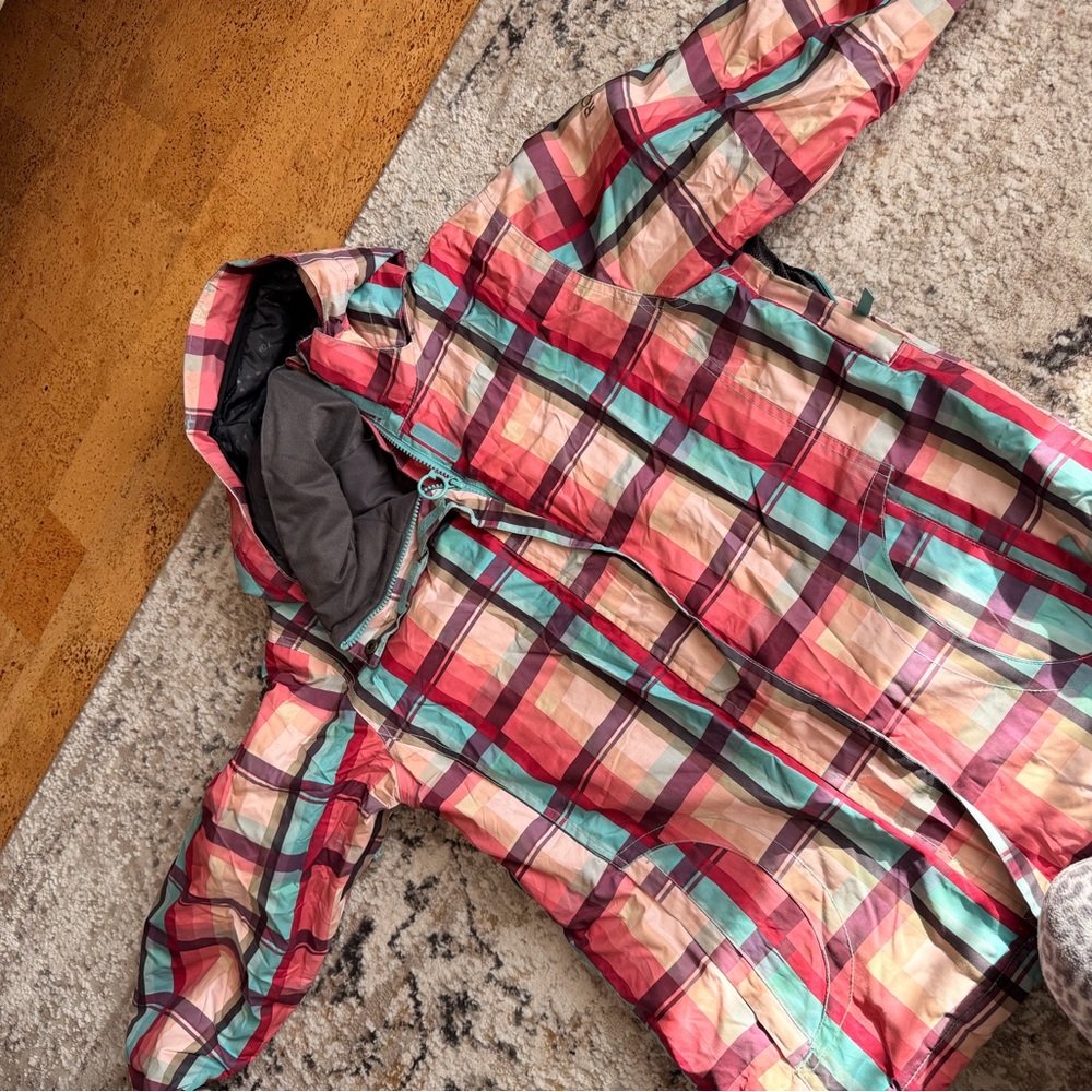 Roxy Multicolor Plaid Ski Jacket - Picture 2 of 3